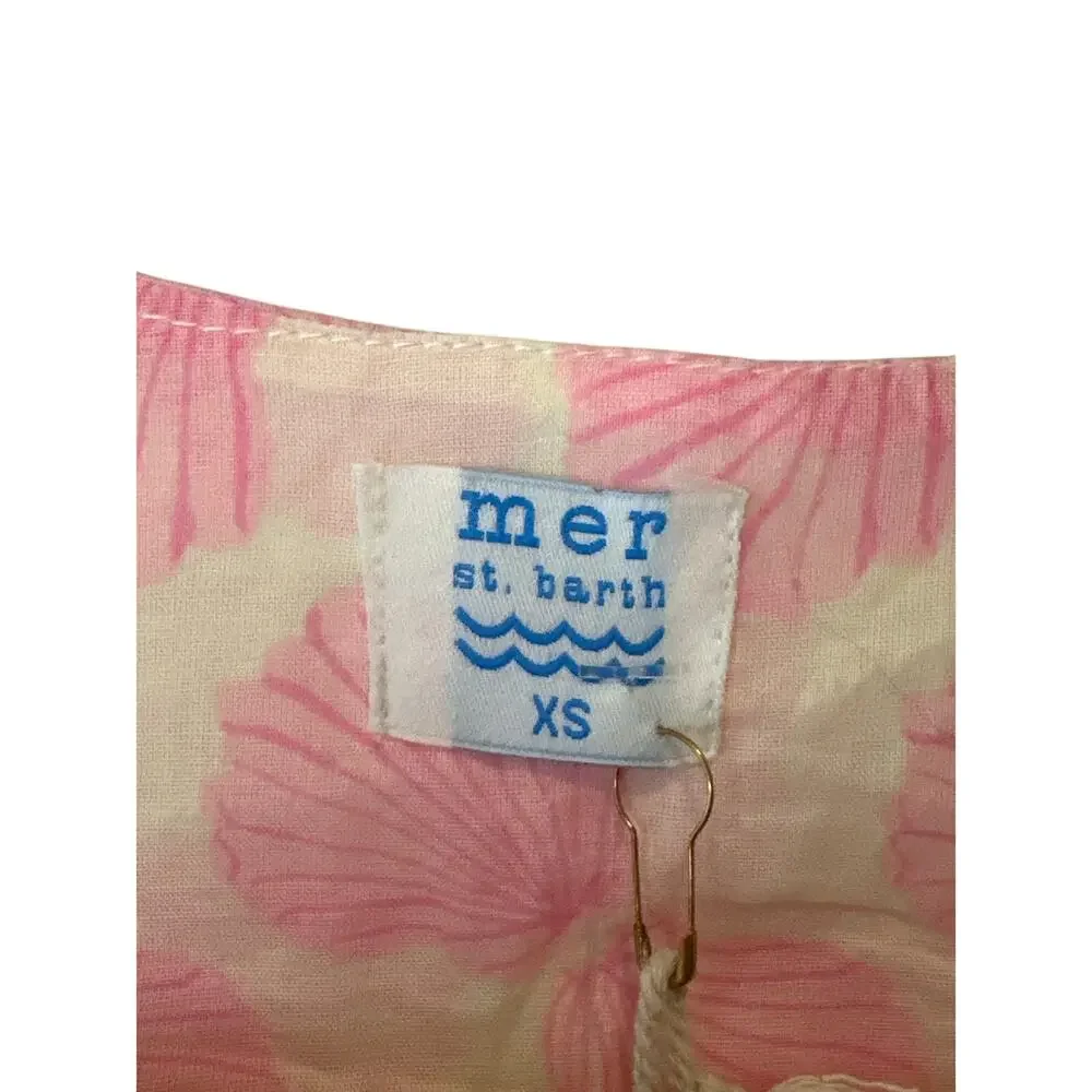 Mer St. Barth NWT Shell Beach Pink Giselle Mini Dress Size XS - Picture 5 of 13